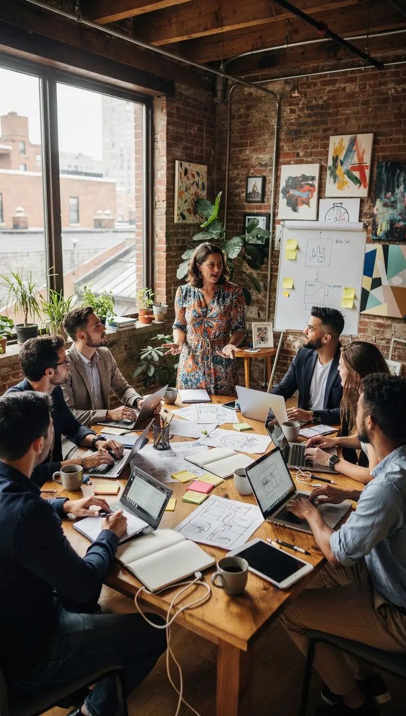 Modern office workspace